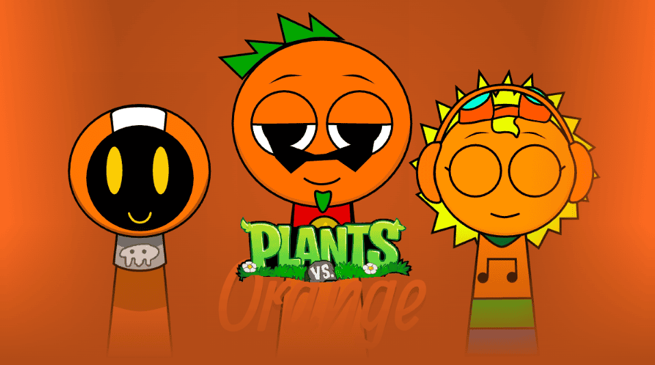 Sprunki Orange vs Plants cover