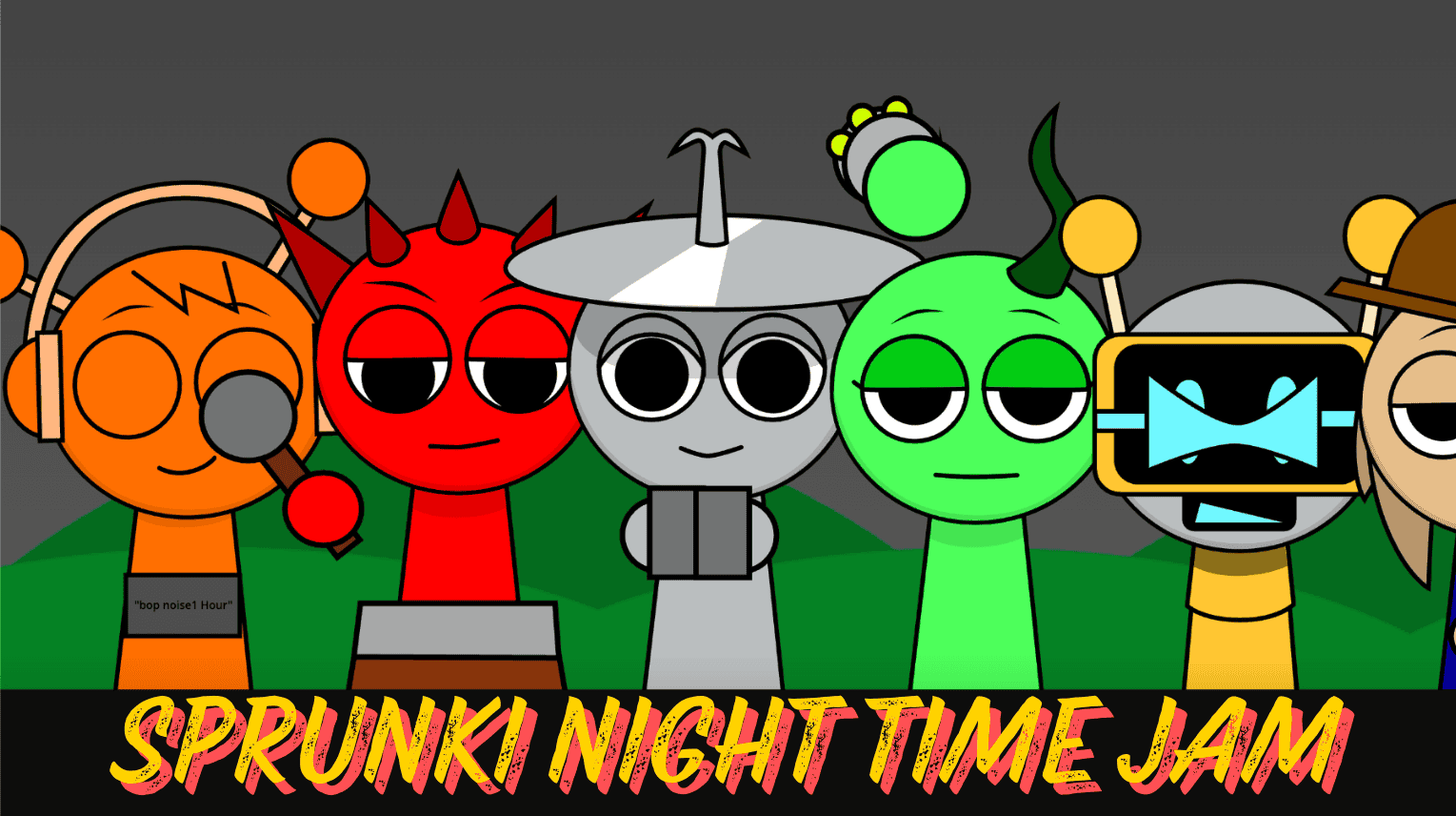 Sprunki Night Time Jam cover